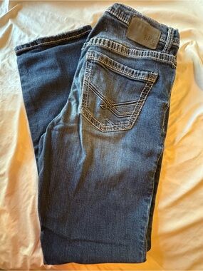BKE Tyler Dark Blue Denim Straight Leg Jeans